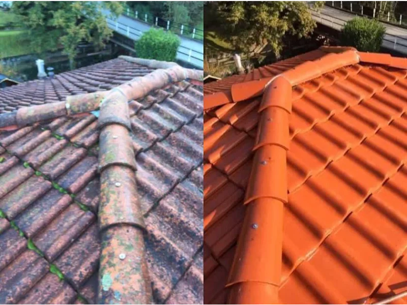 High Pressure Washing Roof